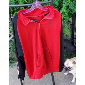 Jordan Jumpman Jacket Full Zip Red Black White Mens Size L